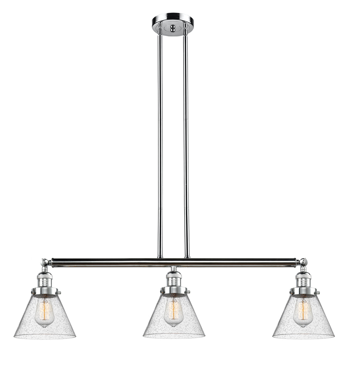Cone 40-Inch 3-Light Stem-Hung Island Light