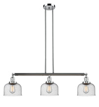 Bell 41-Inch 3-Light Stem-Hung Island Light Sloped-Ceiling Compatible
