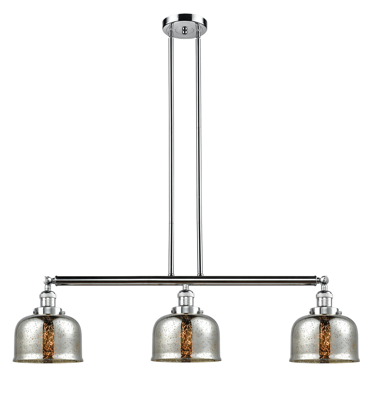 Bell 41-Inch 3-Light Stem-Hung Island Light Sloped-Ceiling Compatible