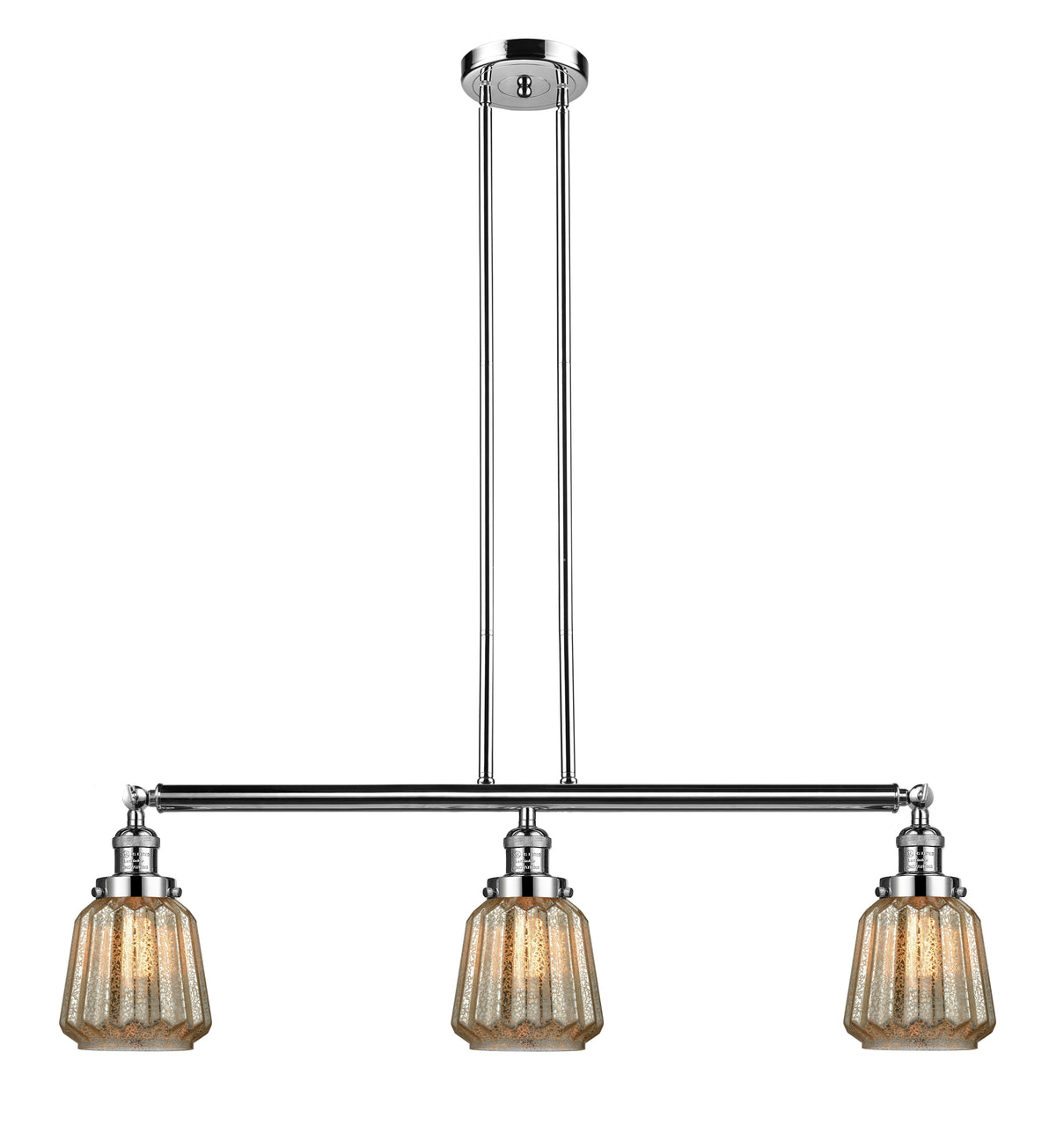 Chatham 39-Inch 3-Light Stem-Hung Island Light with LED Bulbs