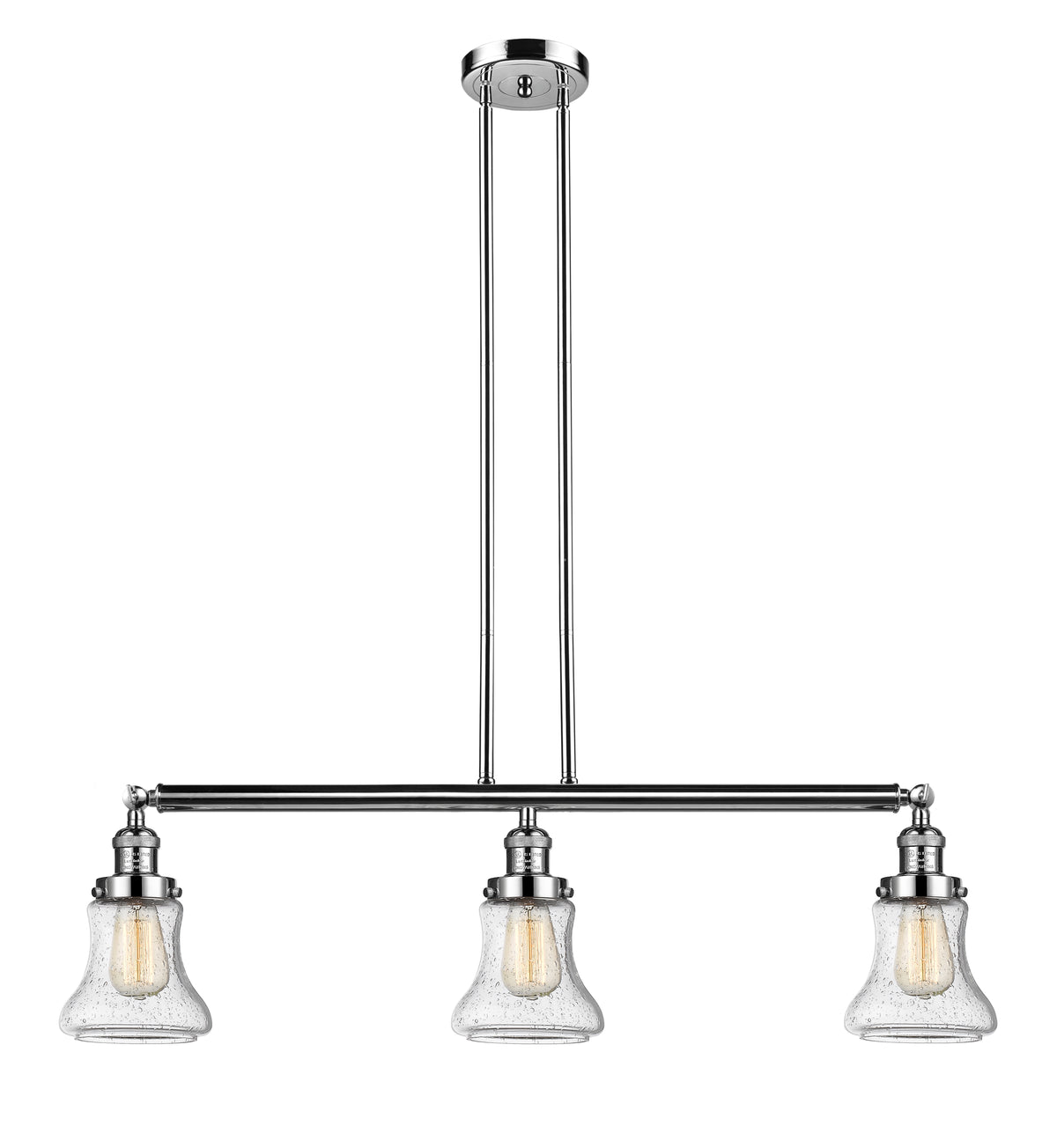 Bellmont 39-Inch 3-Light Stem-Hung Island Light with LED Bulbs