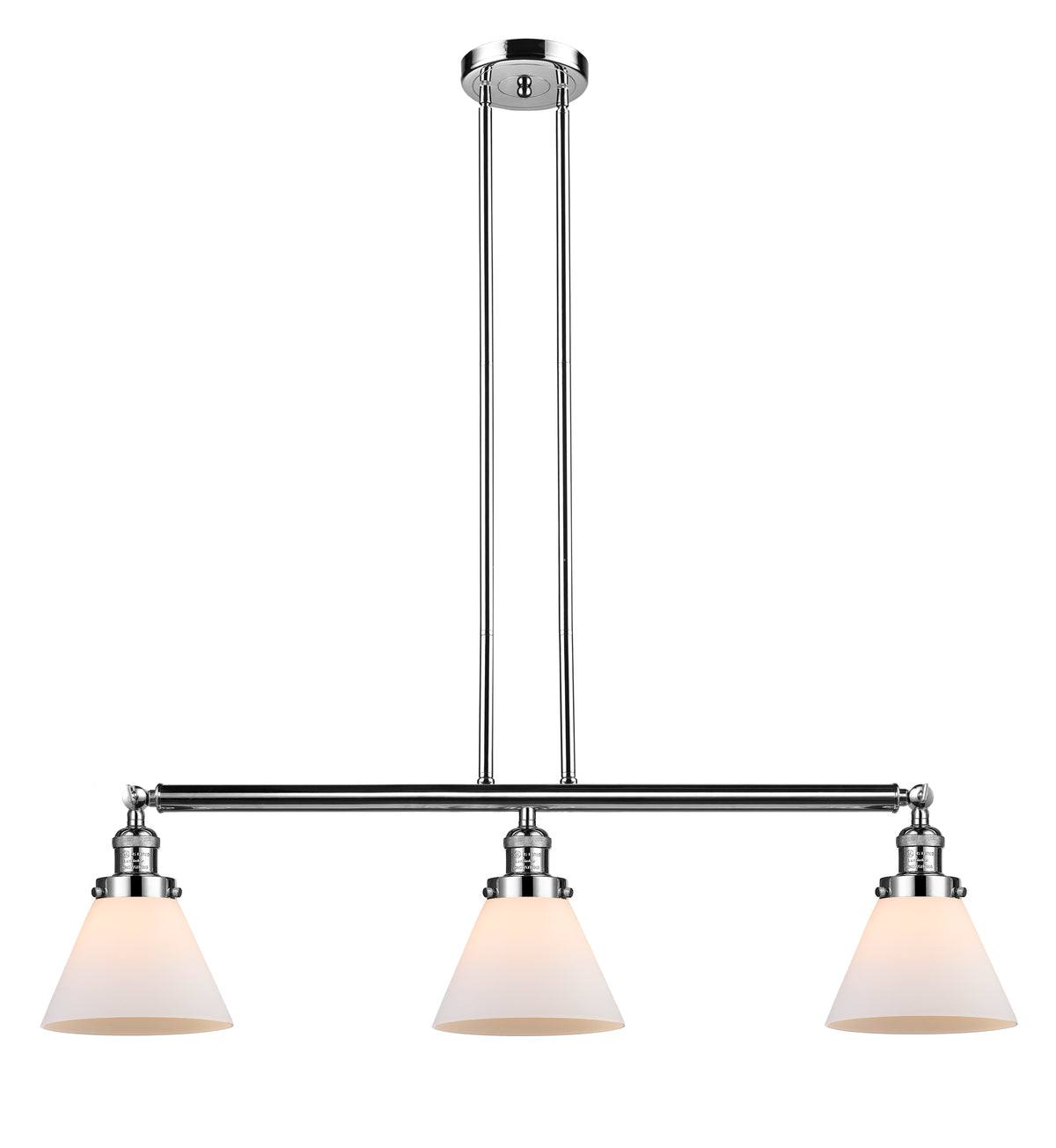 Cone 40-Inch 3-Light Stem-Hung Island Light