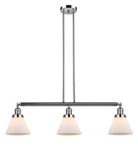 Cone 40-Inch 3-Light Stem-Hung Island Light