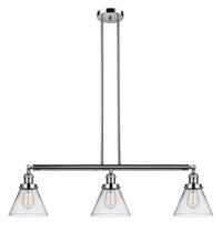 Cone 40-Inch 3-Light Stem-Hung Island Light