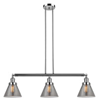 Cone 40-Inch 3-Light Stem-Hung Island Light