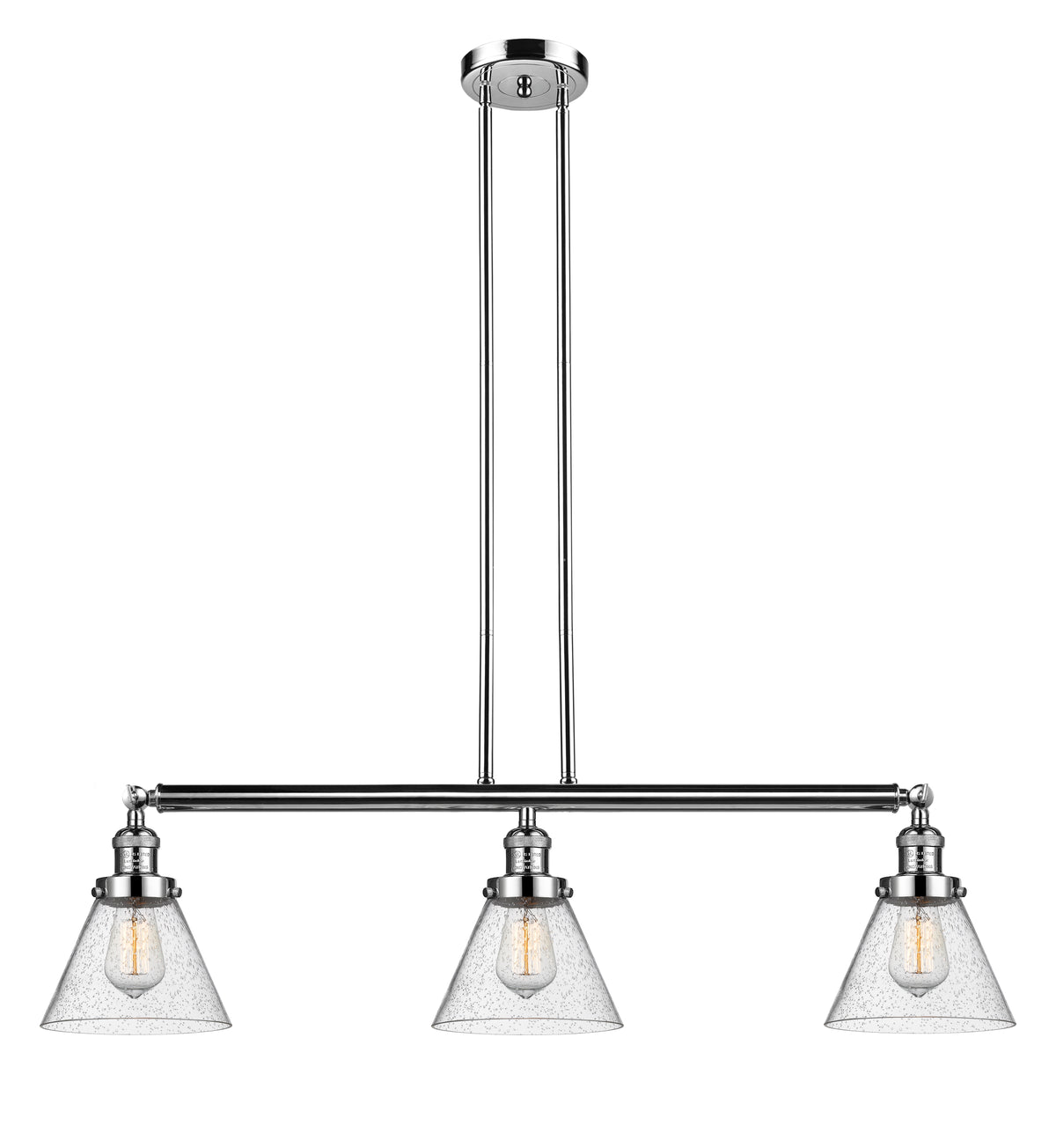 Cone 40-Inch 3-Light Stem-Hung Island Light
