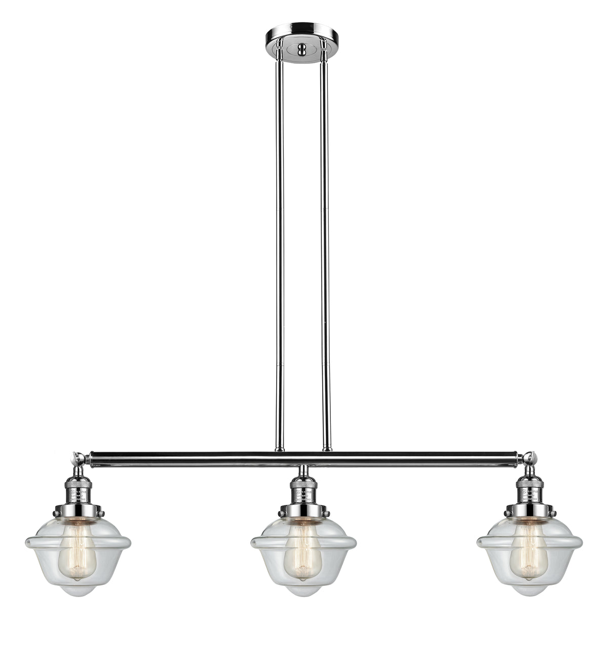 Oxford 40-Inch 3-Light Stem-Hung Island Light
