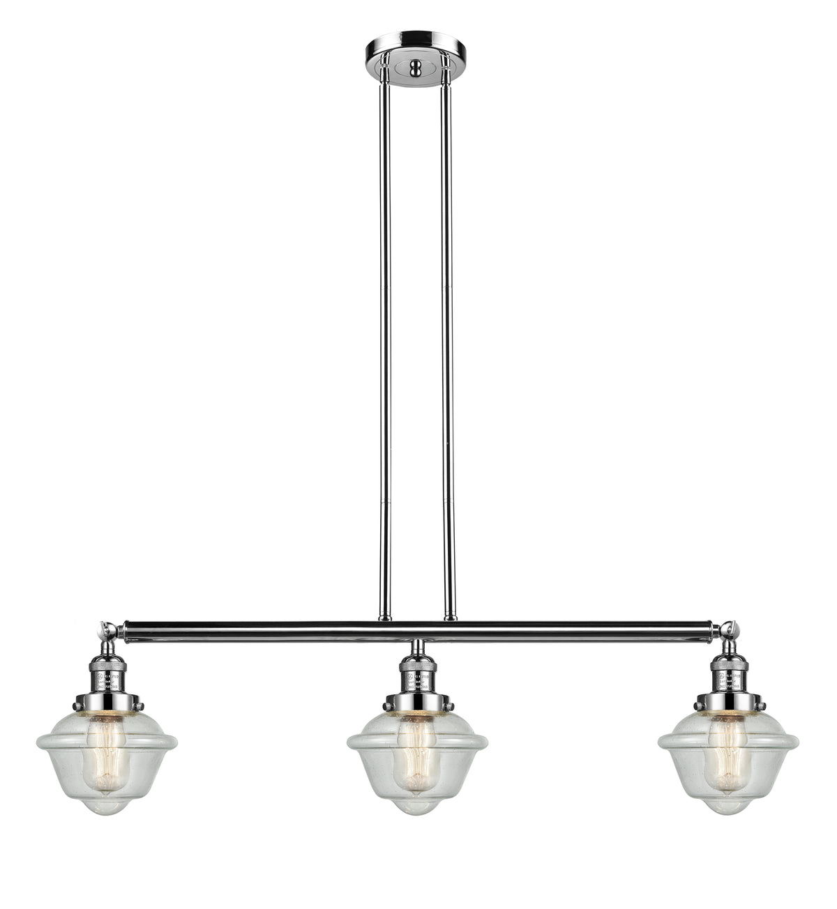 Oxford 40-Inch 3-Light Stem-Hung Island Light