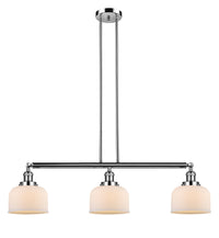 Bell 41-Inch 3-Light Stem-Hung Island Light Sloped-Ceiling Compatible