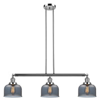 Bell 41-Inch 3-Light Stem-Hung Island Light Sloped-Ceiling Compatible