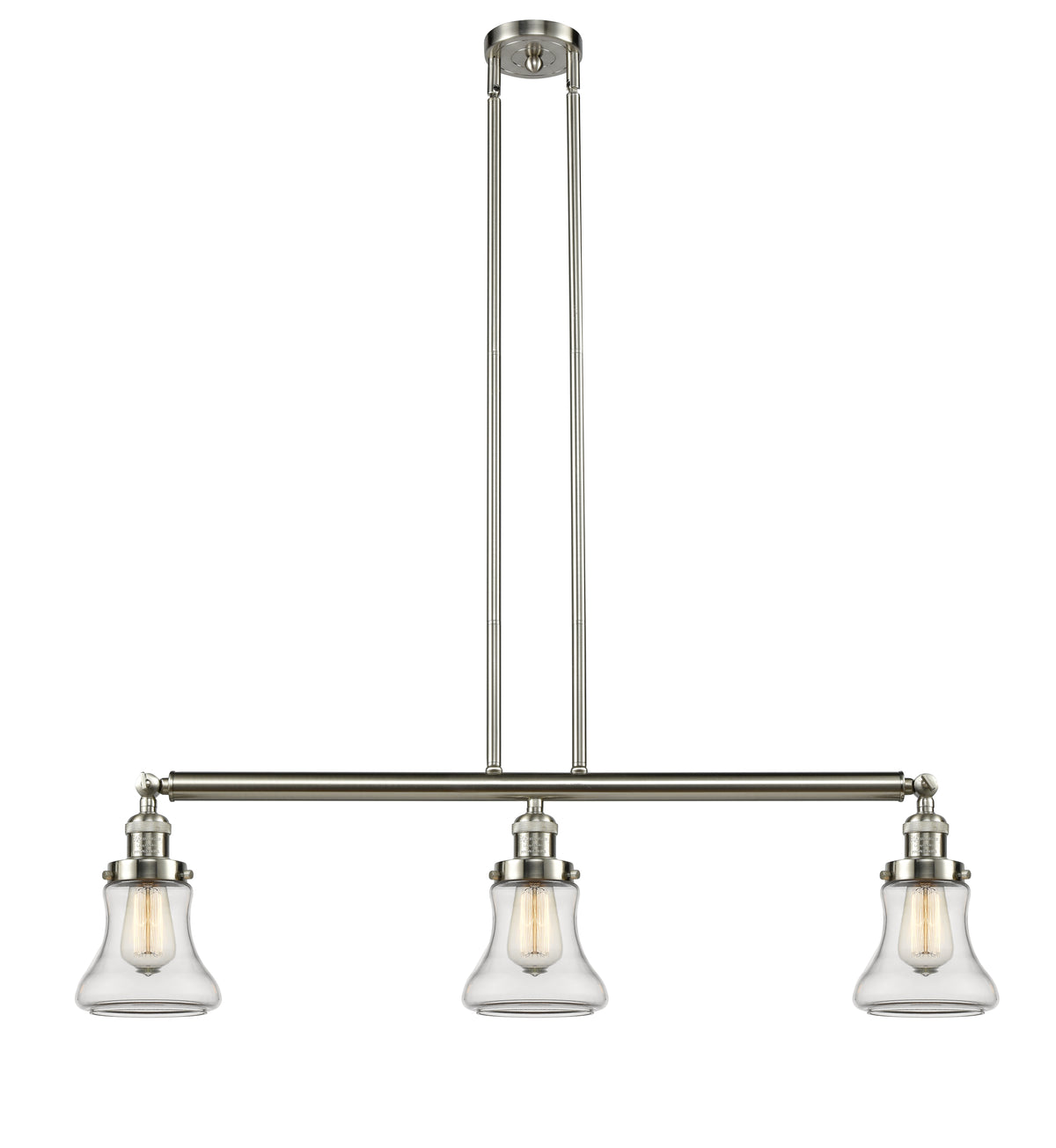 Bellmont 39-Inch 3-Light Stem-Hung Island Light with LED Bulbs