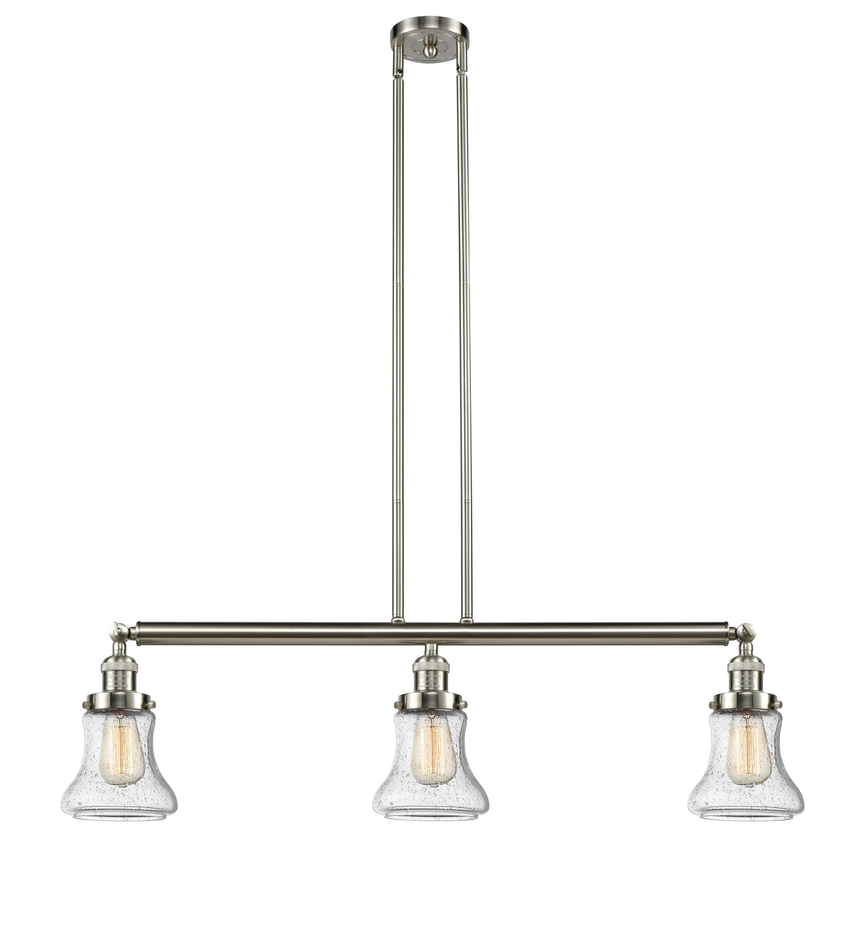Bellmont 39-Inch 3-Light Stem-Hung Island Light with LED Bulbs