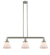 Cone 40-Inch 3-Light Stem-Hung Island Light