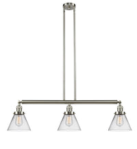 Cone 40-Inch 3-Light Stem-Hung Island Light