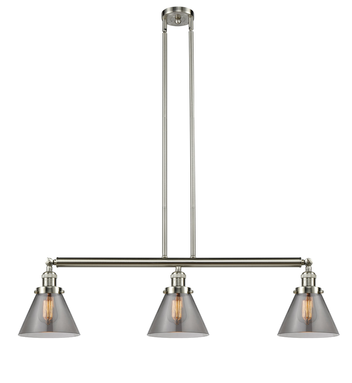 Cone 40-Inch 3-Light Stem-Hung Island Light