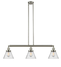 Cone 40-Inch 3-Light Stem-Hung Island Light