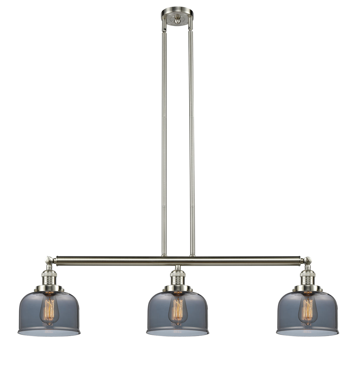 Bell 41-Inch 3-Light Stem-Hung Island Light Sloped-Ceiling Compatible