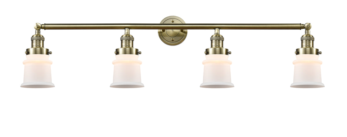 Canton 42-Inch 4-Light Bath Vanity Light with LED Bulbs 5.25-Inch Shade