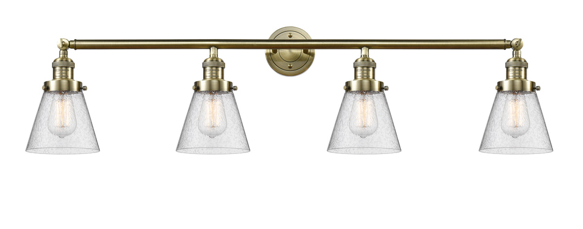 Cone 42-Inch 4-Light Bath Vanity Light with LED Bulbs