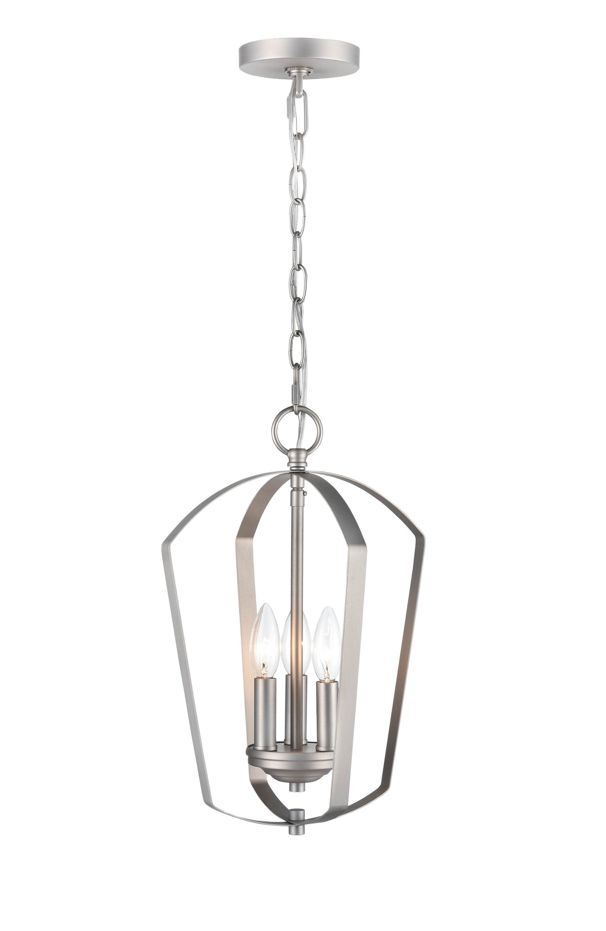16.75'' Ivey Lake Satin Nickel 3 Light Pendant