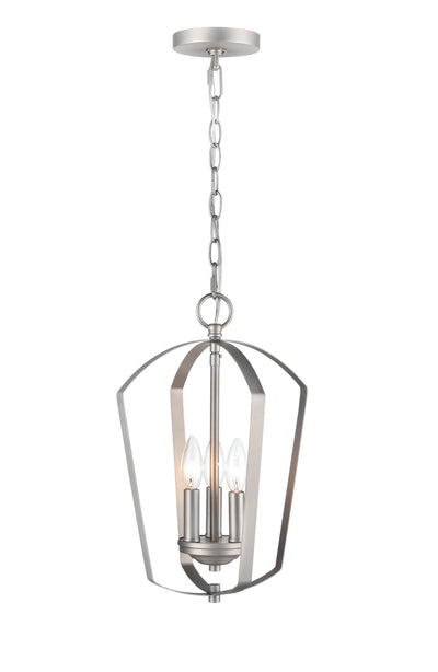 16.75'' Ivey Lake Satin Nickel 3 Light Pendant