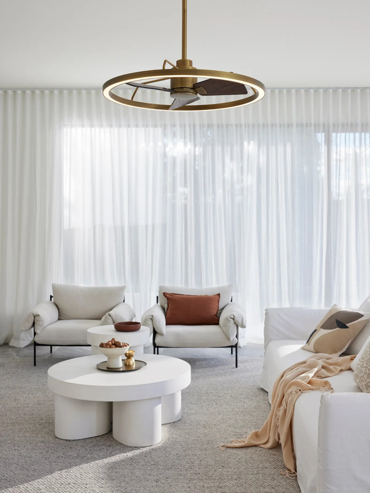 28 Inch 1 Light LED DC Black Fan in Antique Bronze with Remote