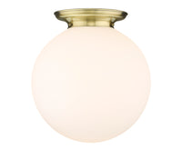 Essex Flush Mount Satin Nickel 15.75 Inch