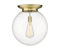 Essex Flush Mount Satin Nickel Brass