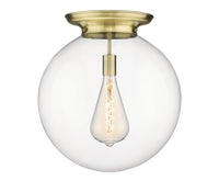 Essex Flush Mount Satin Nickel 15.75 Inch