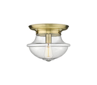 Essex Flush Mount Satin Nickel Cast Brass