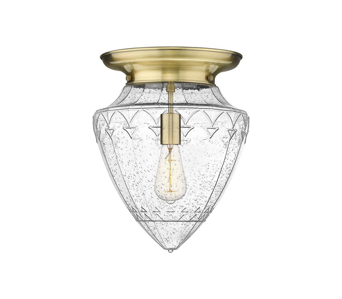 Beacon 14-Inch 1-Light Flush Mount Schoolhouse Shade