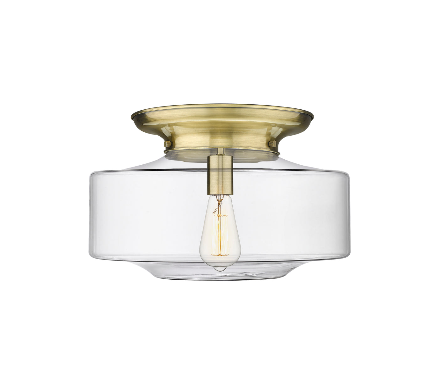Essex Flush Mount Satin Nickel Cast Brass