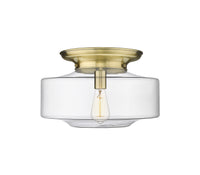 Essex Flush Mount Satin Nickel Cast Brass