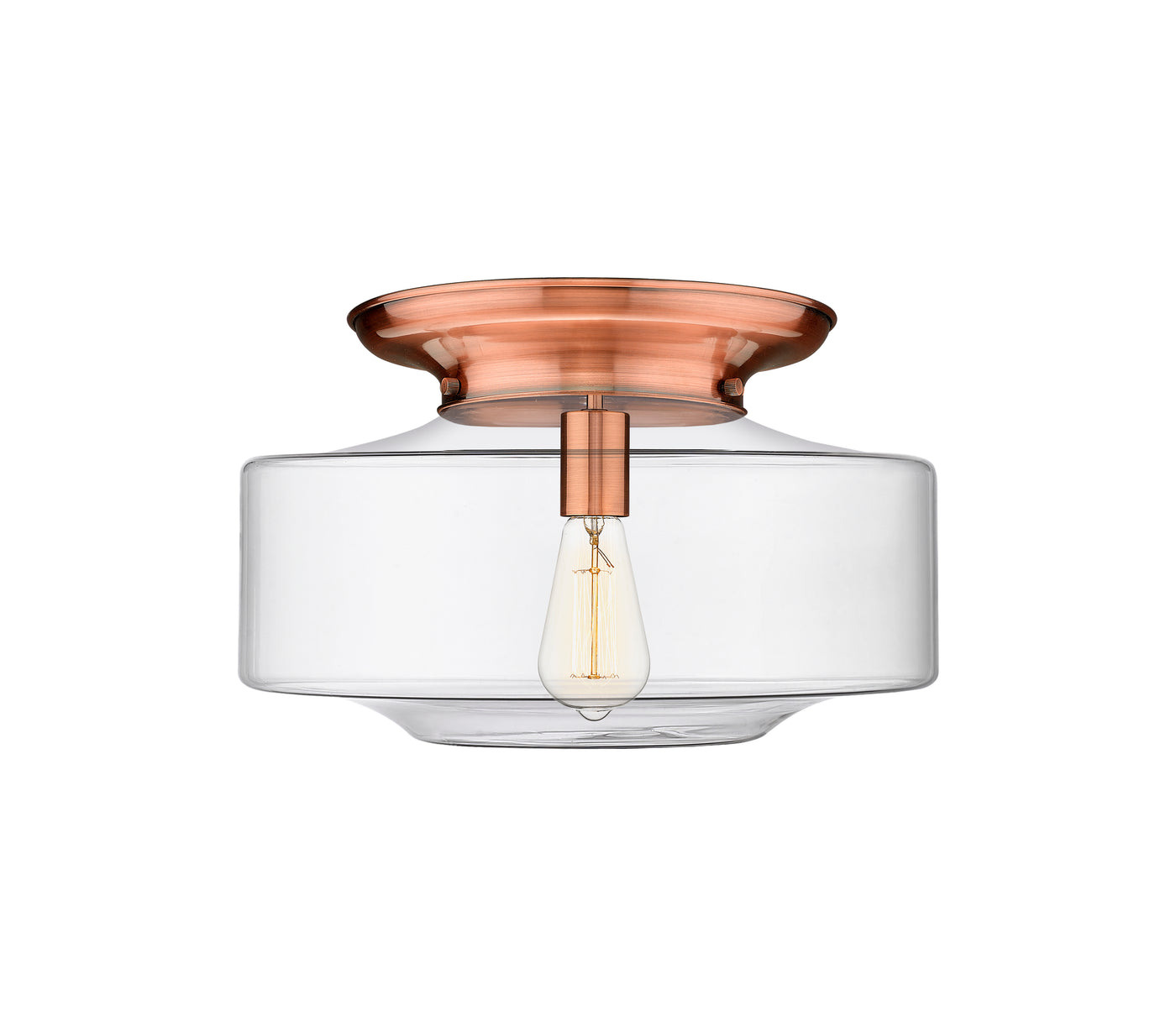 Essex Flush Mount Satin Nickel Cast Brass