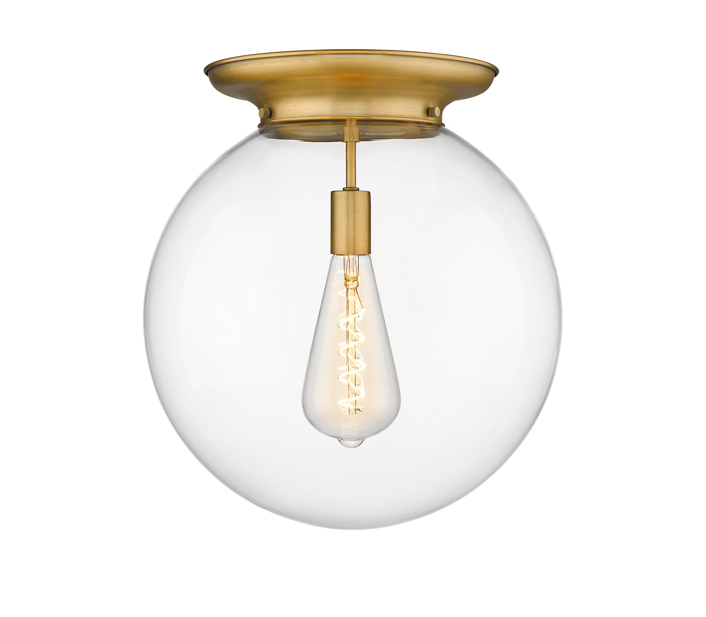 Essex Flush Mount Satin Nickel Brass