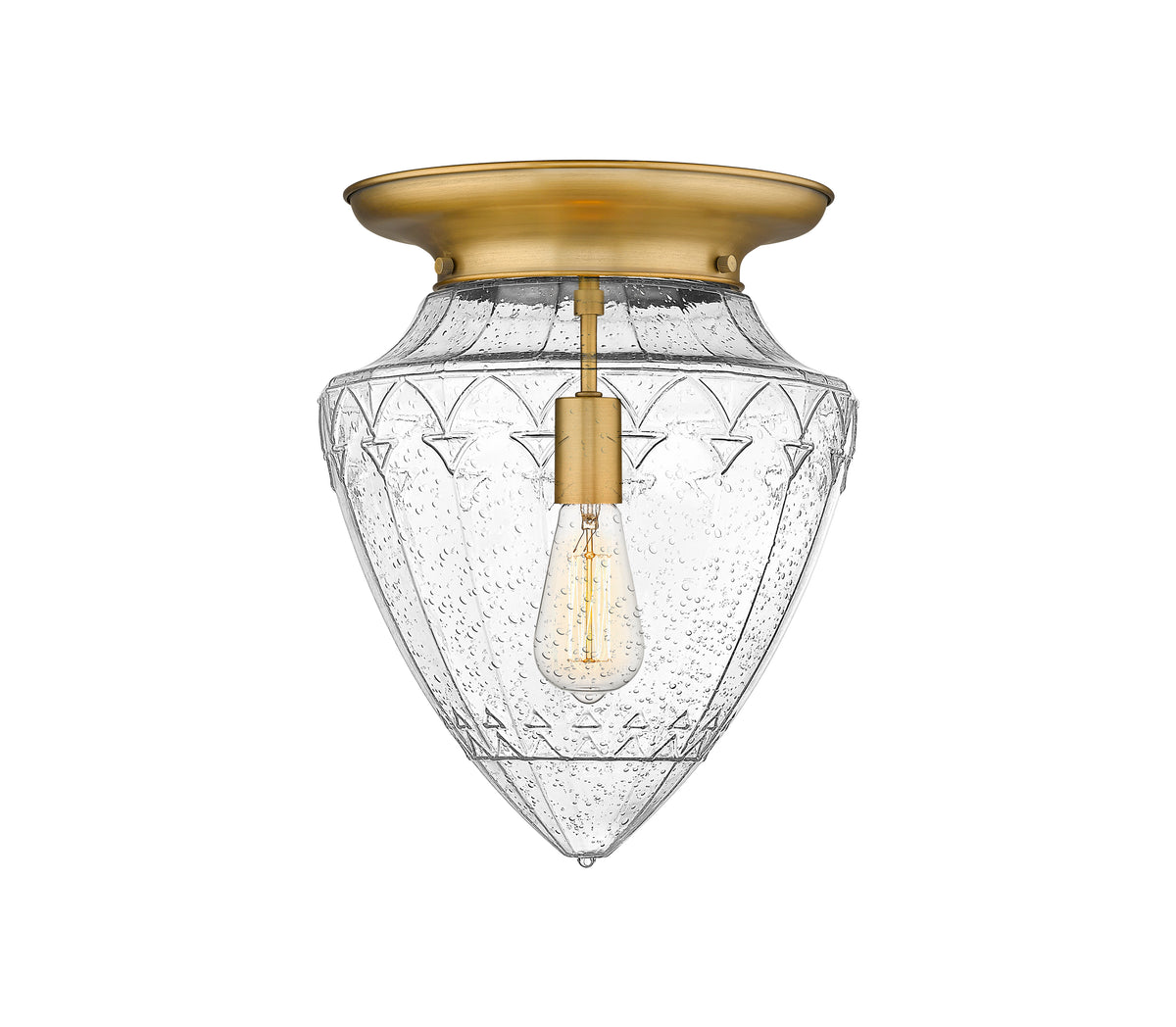 Beacon 14-Inch 1-Light Flush Mount Schoolhouse Shade