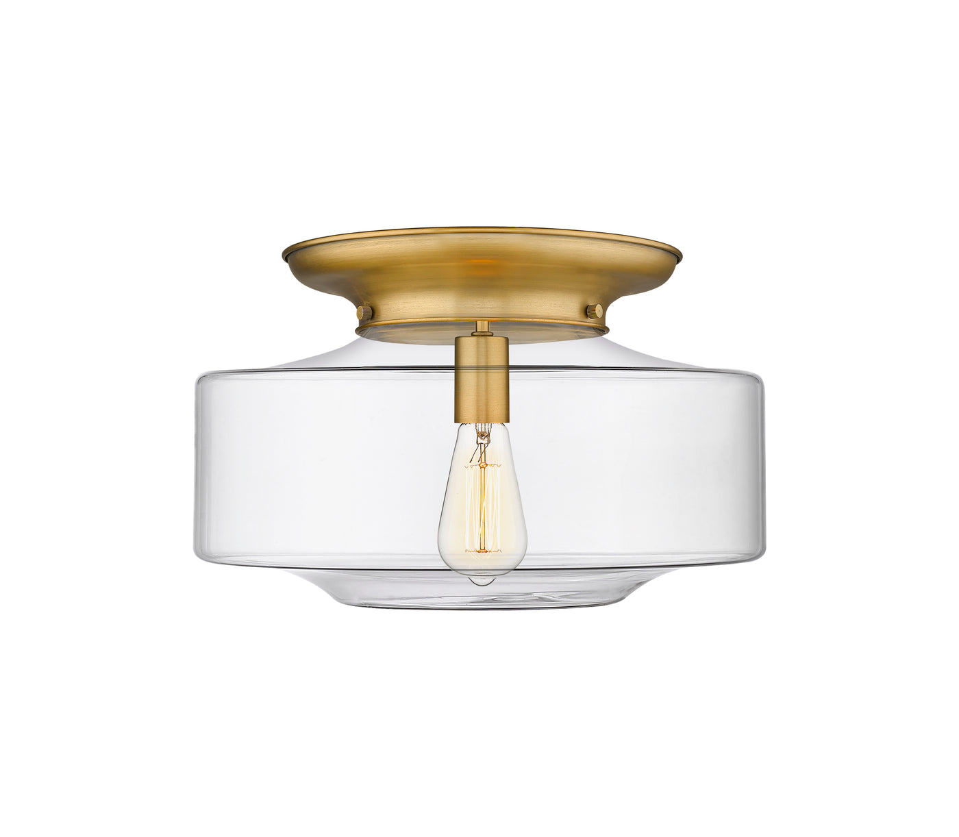 Essex Flush Mount Satin Nickel Cast Brass