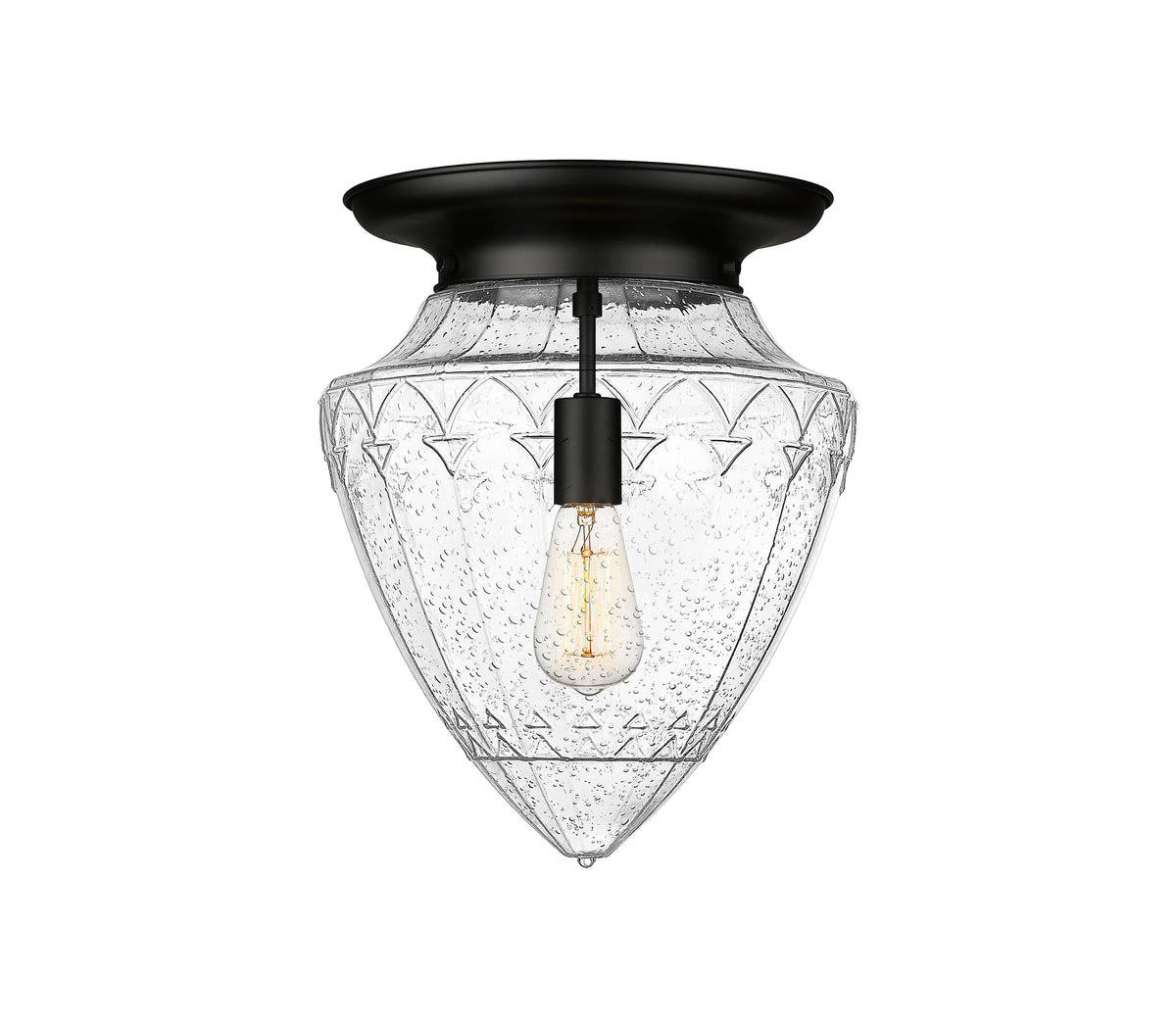 Beacon 14-Inch 1-Light Flush Mount Schoolhouse Shade