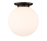 Essex Flush Mount Satin Nickel 15.75 Inch