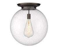 Essex Flush Mount Satin Nickel 15.75 Inch