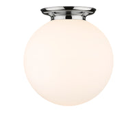 Essex Flush Mount Satin Nickel 15.75 Inch