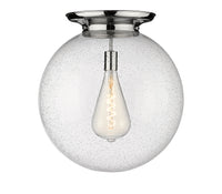 Essex Flush Mount Satin Nickel 15.75 Inch