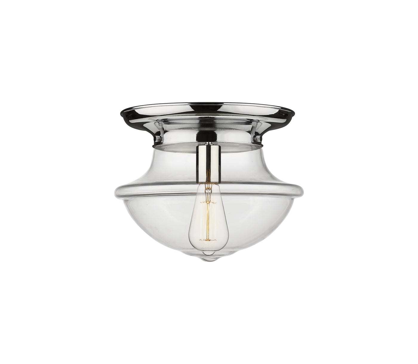Essex Flush Mount Satin Nickel Cast Brass