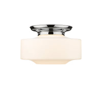 Essex Flush Mount Satin Nickel Cast Brass