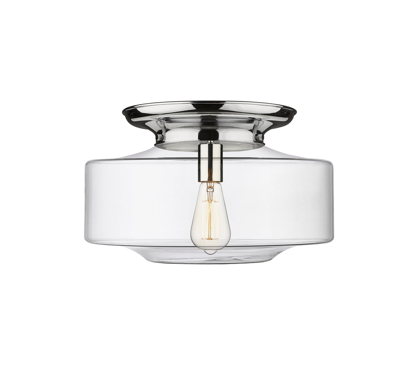 Essex Flush Mount Satin Nickel Cast Brass