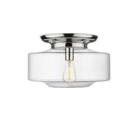 Essex Flush Mount Satin Nickel Cast Brass