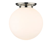 Essex Flush Mount Satin Nickel 15.75 Inch