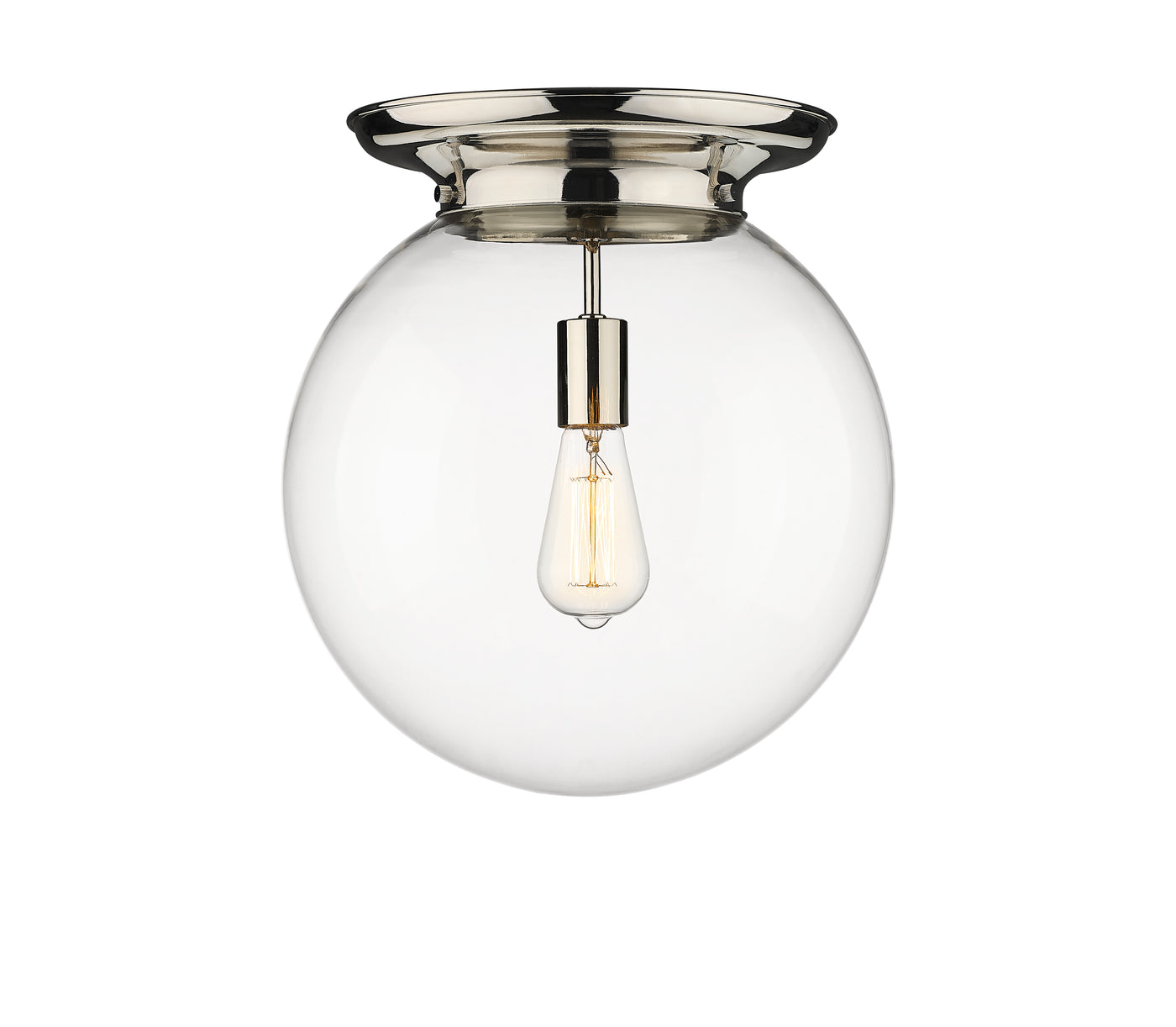 Essex Flush Mount Satin Nickel Cast Brass
