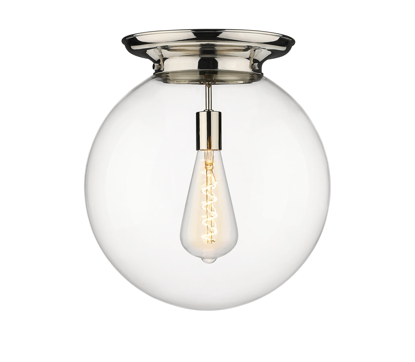 Essex Flush Mount Satin Nickel Brass