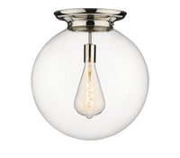 Essex Flush Mount Satin Nickel 15.75 Inch